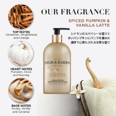 【ベイリス&ハーディング】シグネチャー ハンドウォッシュ 500ml スパイスパンプキン＆バニララテ