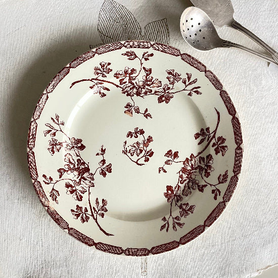 No6 茶色どんぐりケーキプレート