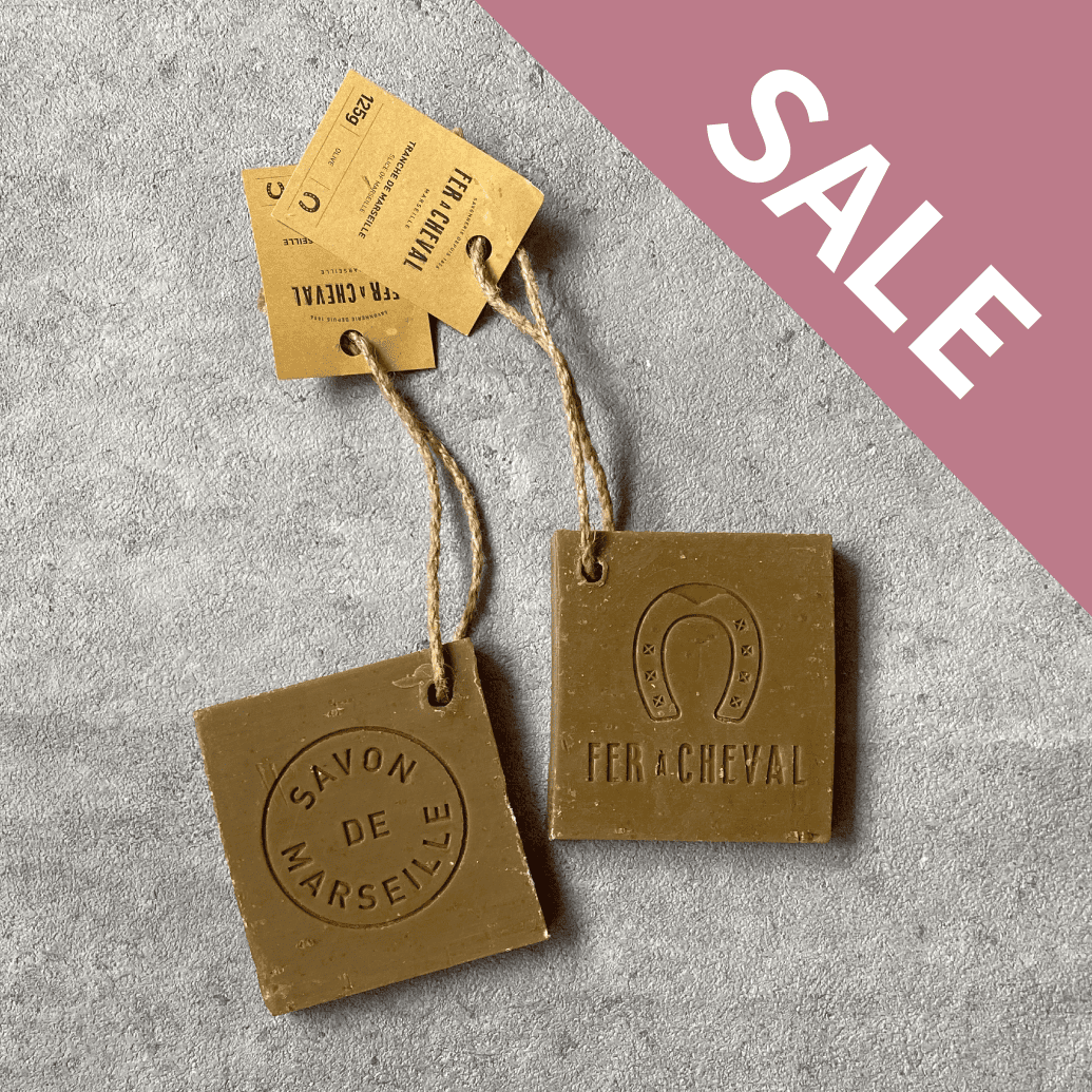 吊るして使うマルセイユソープ（スライス型）